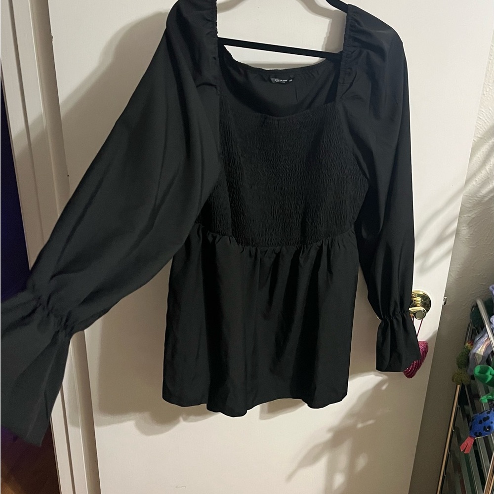 ❤️ 4X Black Long Sleeve Women's Top - Picture 10 of 12